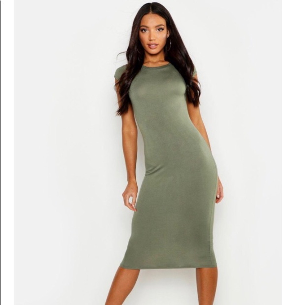 Boohoo Bodycon Midi Dress